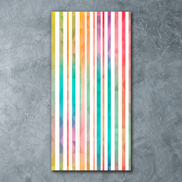 Print on acrylic glass Colorful stripes