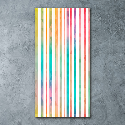 Print on acrylic glass Colorful stripes