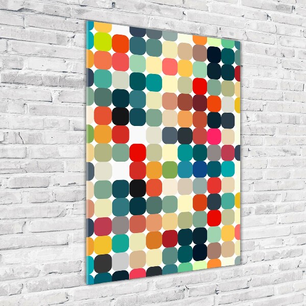 Acrylic glass print Geometric background