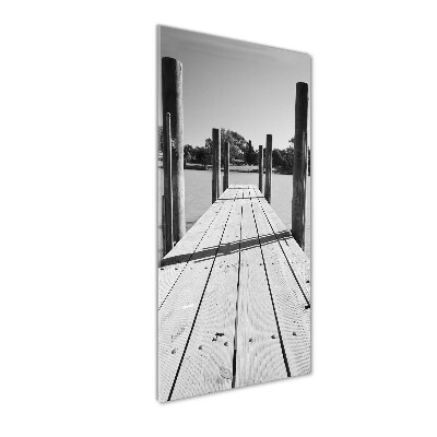 Wall art acrylic Wooden pier