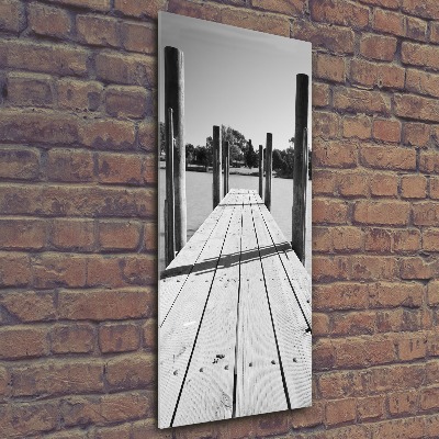 Wall art acrylic Wooden pier