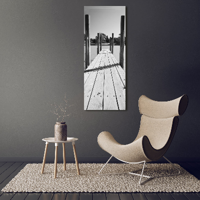 Wall art acrylic Wooden pier