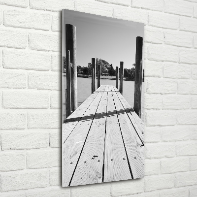 Wall art acrylic Wooden pier