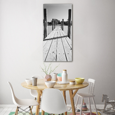 Wall art acrylic Wooden pier