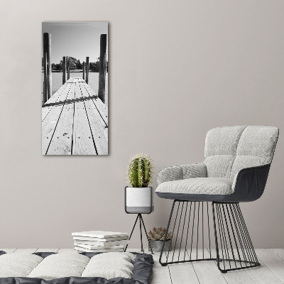 Wall art acrylic Wooden pier