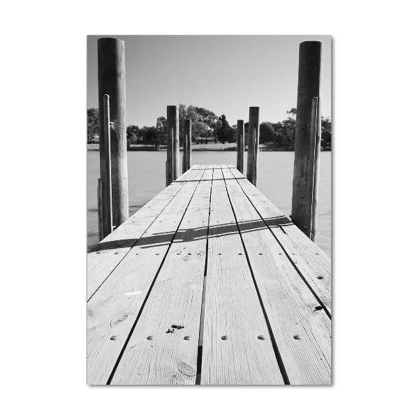 Wall art acrylic Wooden pier