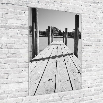 Wall art acrylic Wooden pier