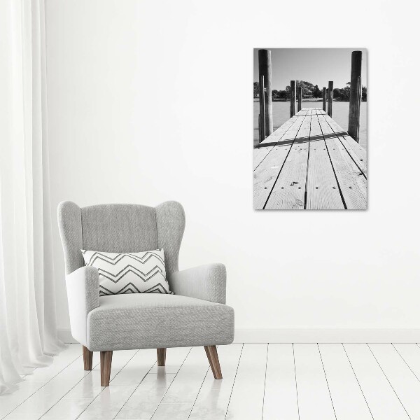 Wall art acrylic Wooden pier