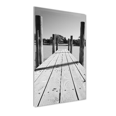 Wall art acrylic Wooden pier