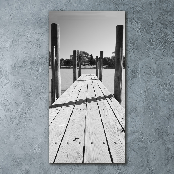 Wall art acrylic Wooden pier