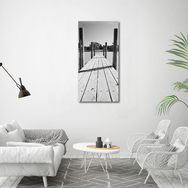 Wall art acrylic Wooden pier