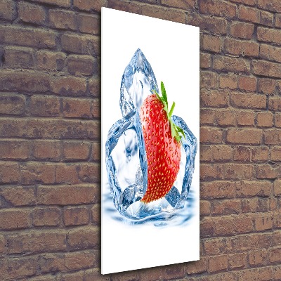 Acrylic wall art Strawberry and ice