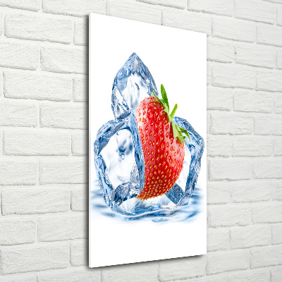 Acrylic wall art Strawberry and ice