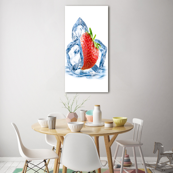 Acrylic wall art Strawberry and ice