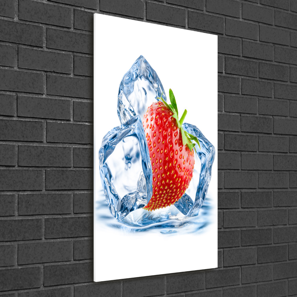 Acrylic wall art Strawberry and ice