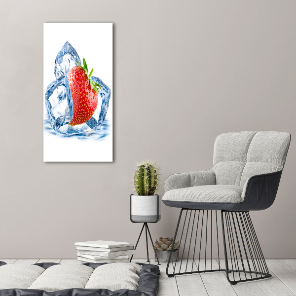 Acrylic wall art Strawberry and ice