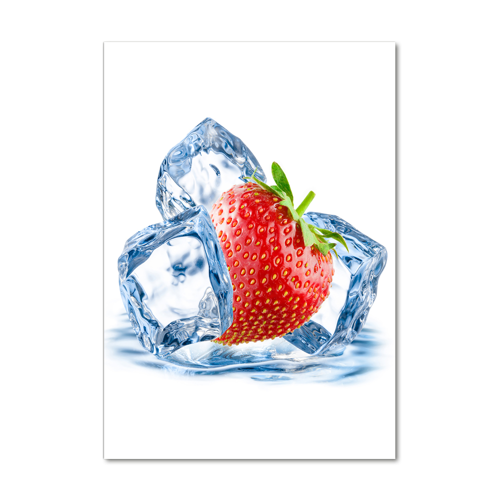 Acrylic wall art Strawberry and ice