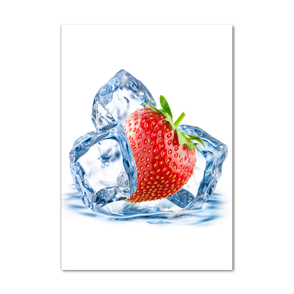 Acrylic wall art Strawberry and ice