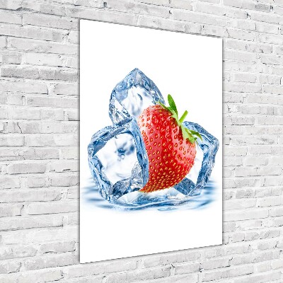 Acrylic wall art Strawberry and ice