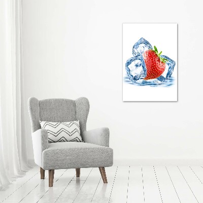 Acrylic wall art Strawberry and ice