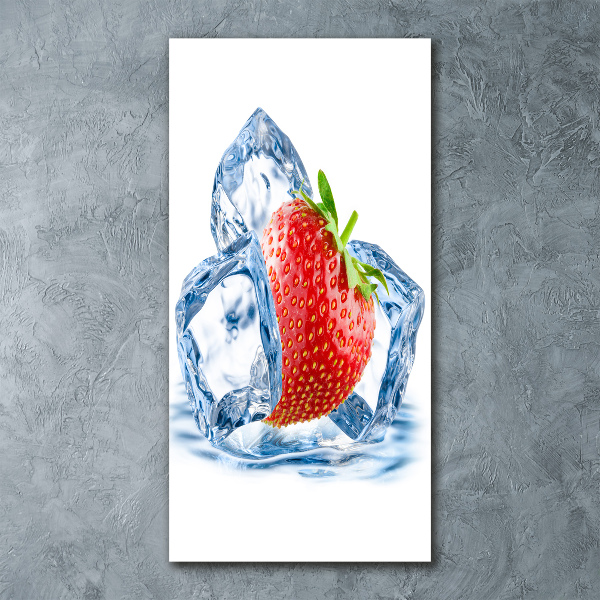 Acrylic wall art Strawberry and ice