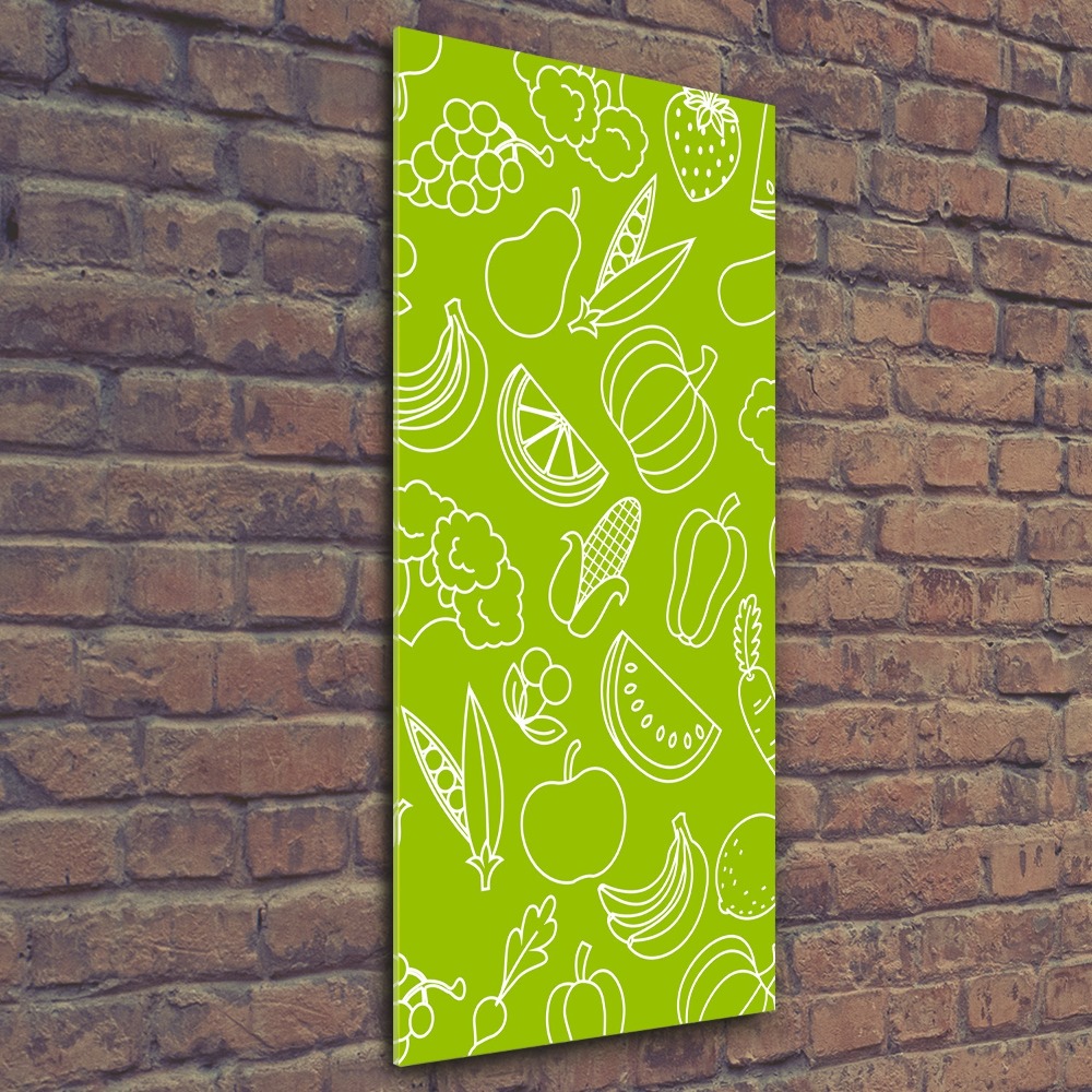 Wall art acrylic Vegetables and fruits