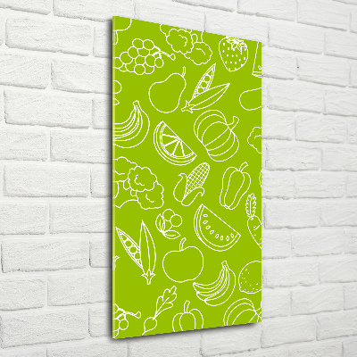 Wall art acrylic Vegetables and fruits