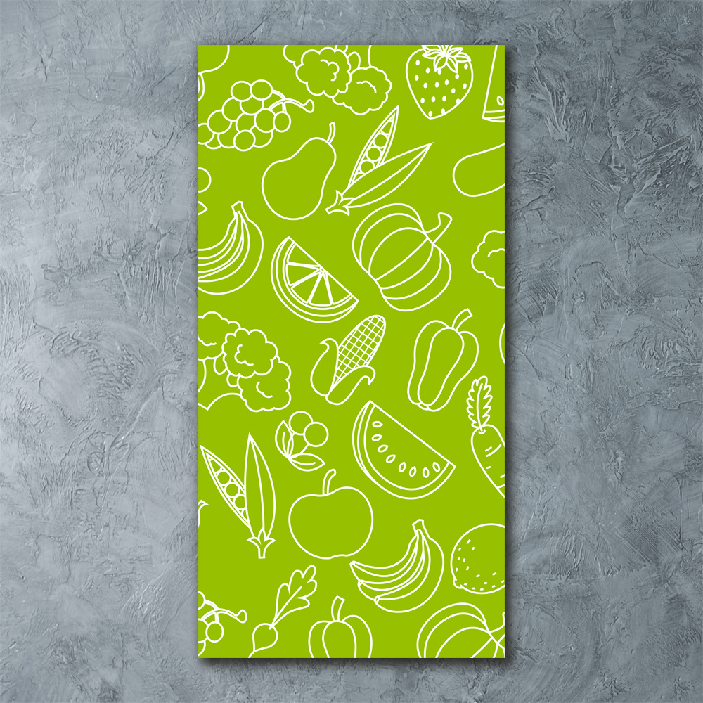 Wall art acrylic Vegetables and fruits