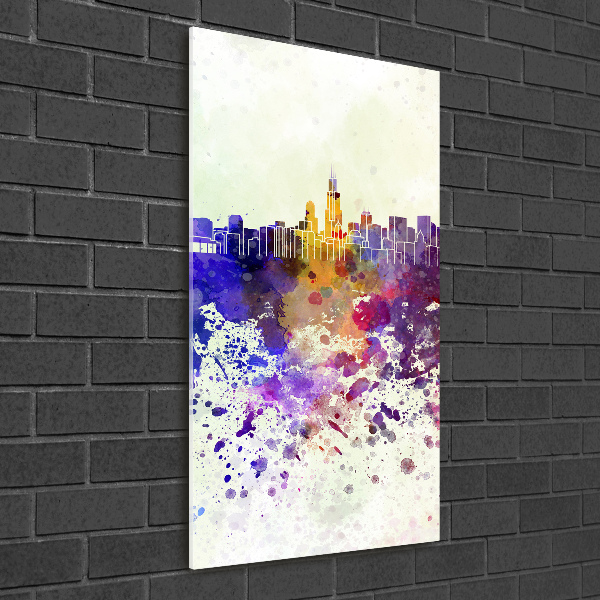 Acrylic print Colorful chicago