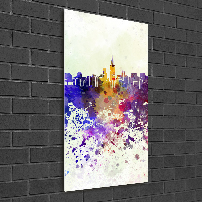 Acrylic print Colorful chicago