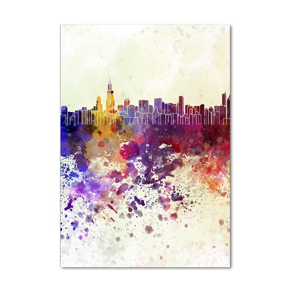 Acrylic print Colorful chicago