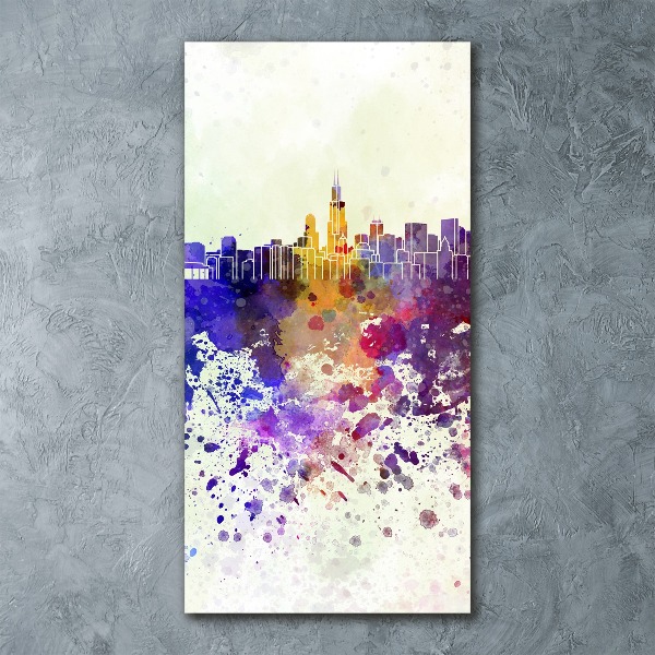 Acrylic print Colorful chicago