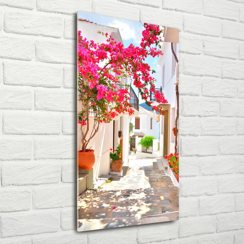 Wall art acrylic Greek streets