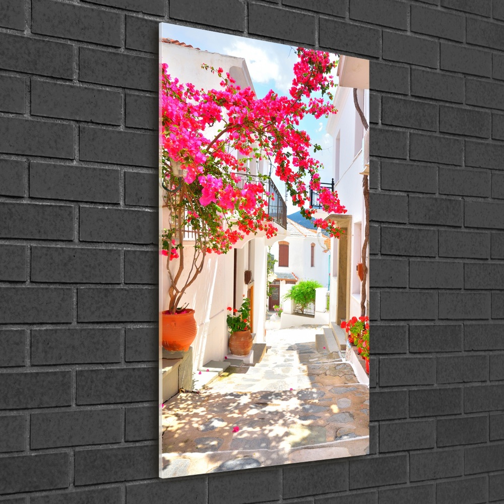 Wall art acrylic Greek streets