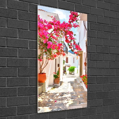 Wall art acrylic Greek streets