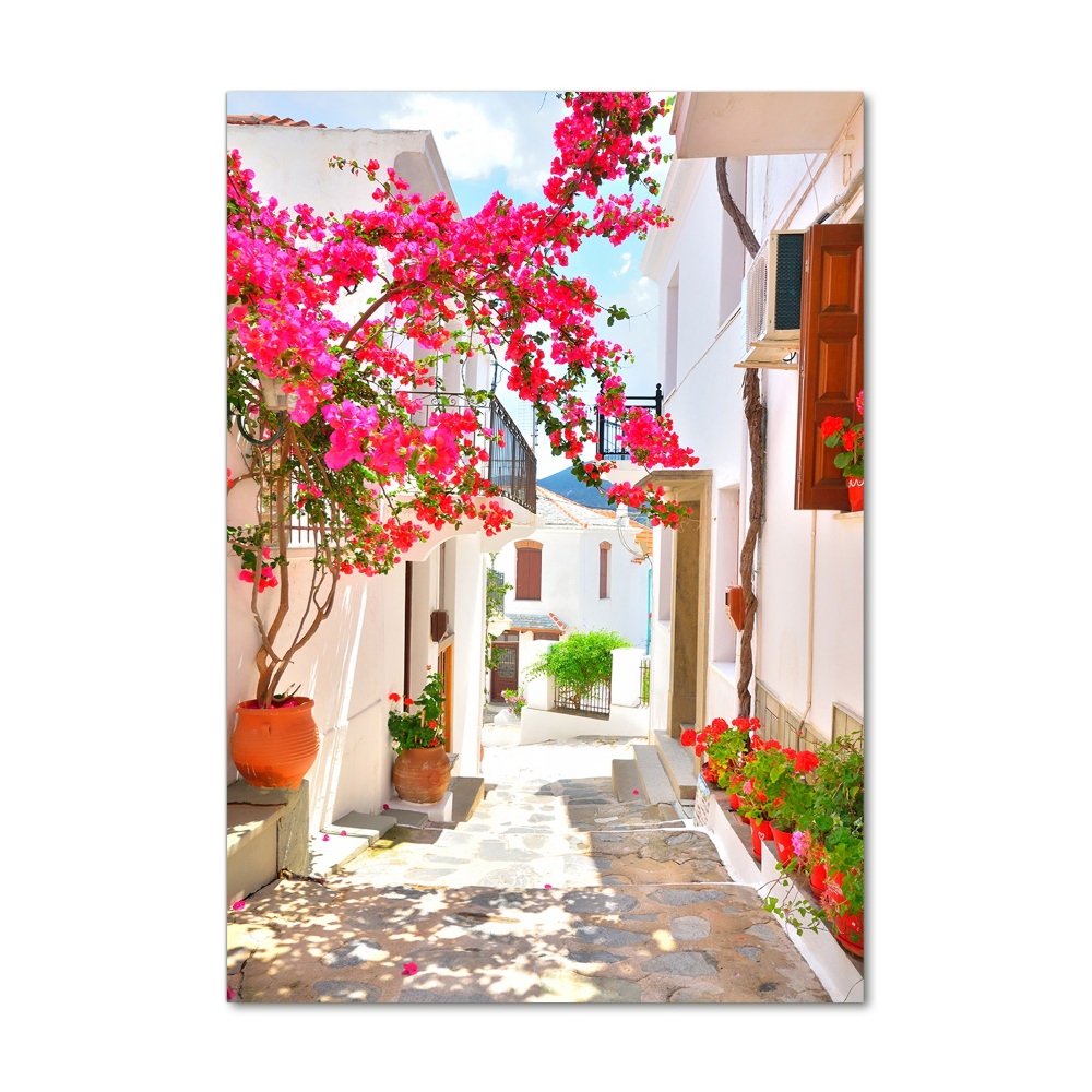 Wall art acrylic Greek streets