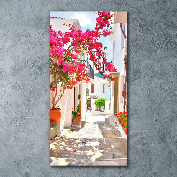 Wall art acrylic Greek streets