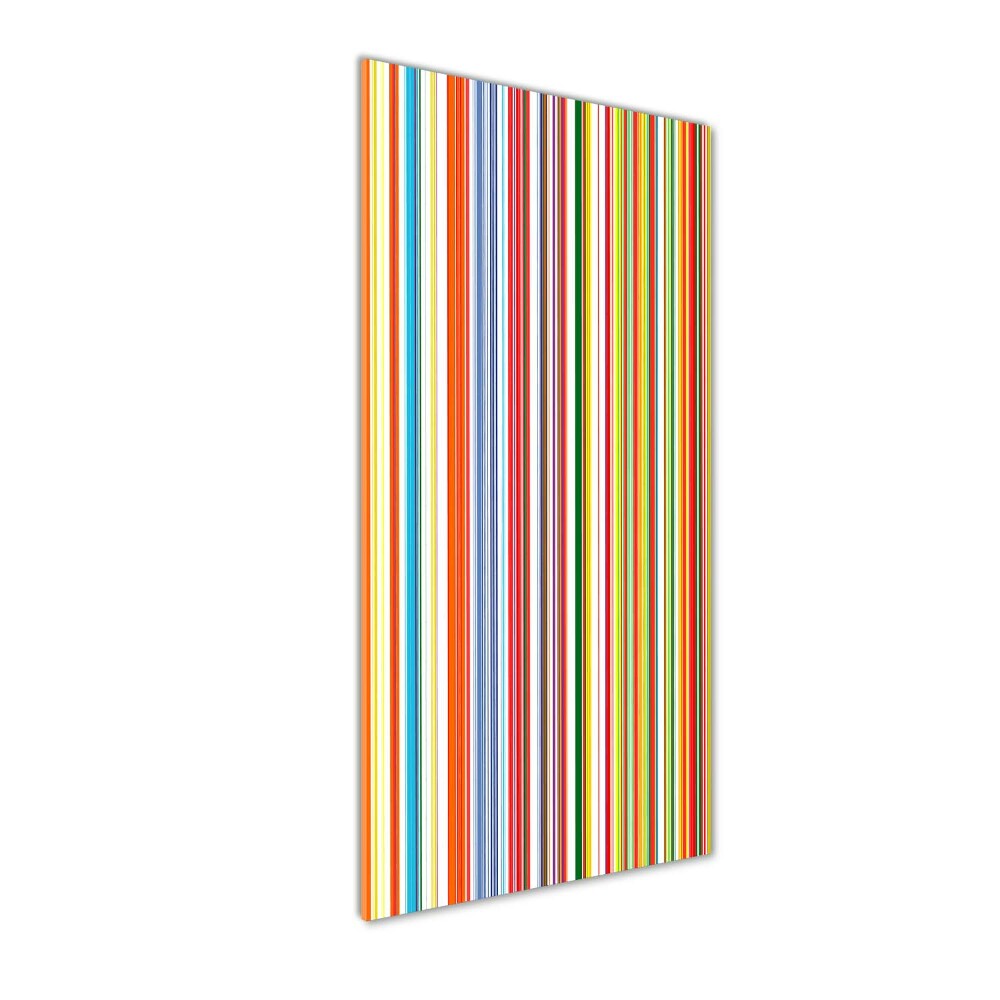 Print on acrylic glass Colorful stripes