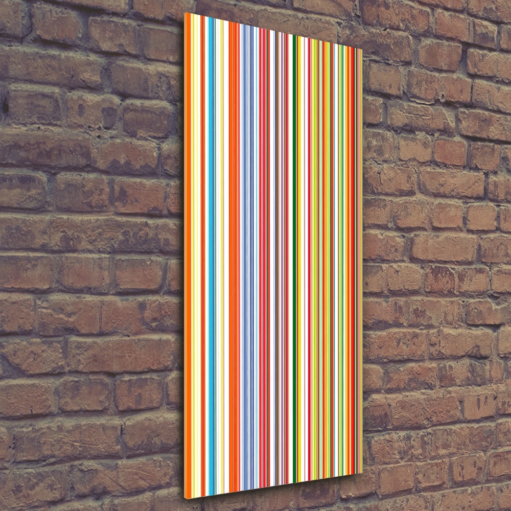 Print on acrylic glass Colorful stripes