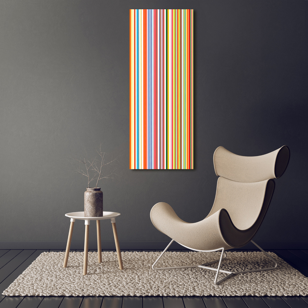 Print on acrylic glass Colorful stripes