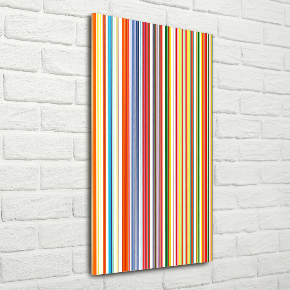 Print on acrylic glass Colorful stripes