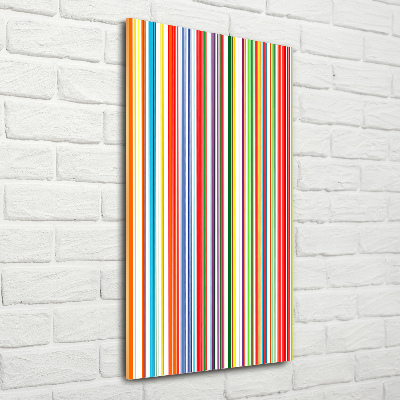 Print on acrylic glass Colorful stripes