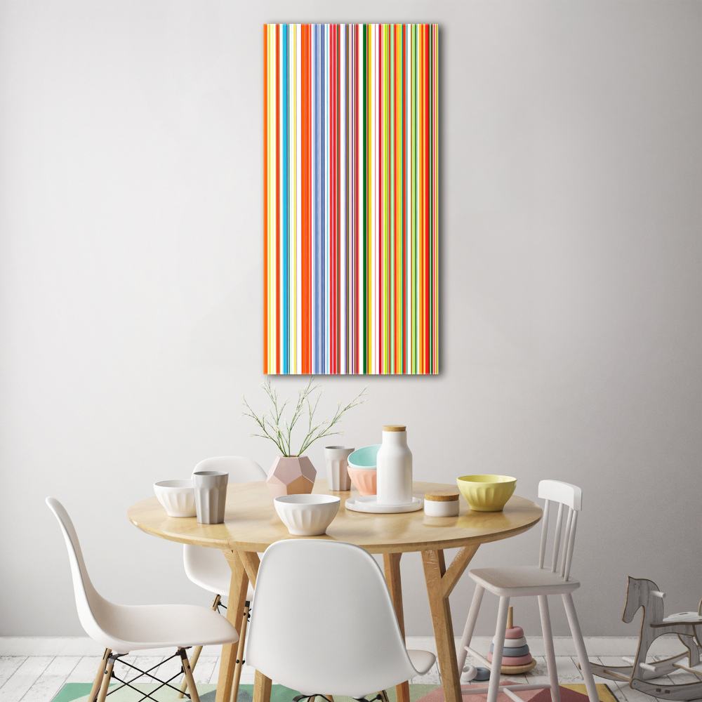 Print on acrylic glass Colorful stripes