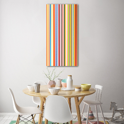 Print on acrylic glass Colorful stripes