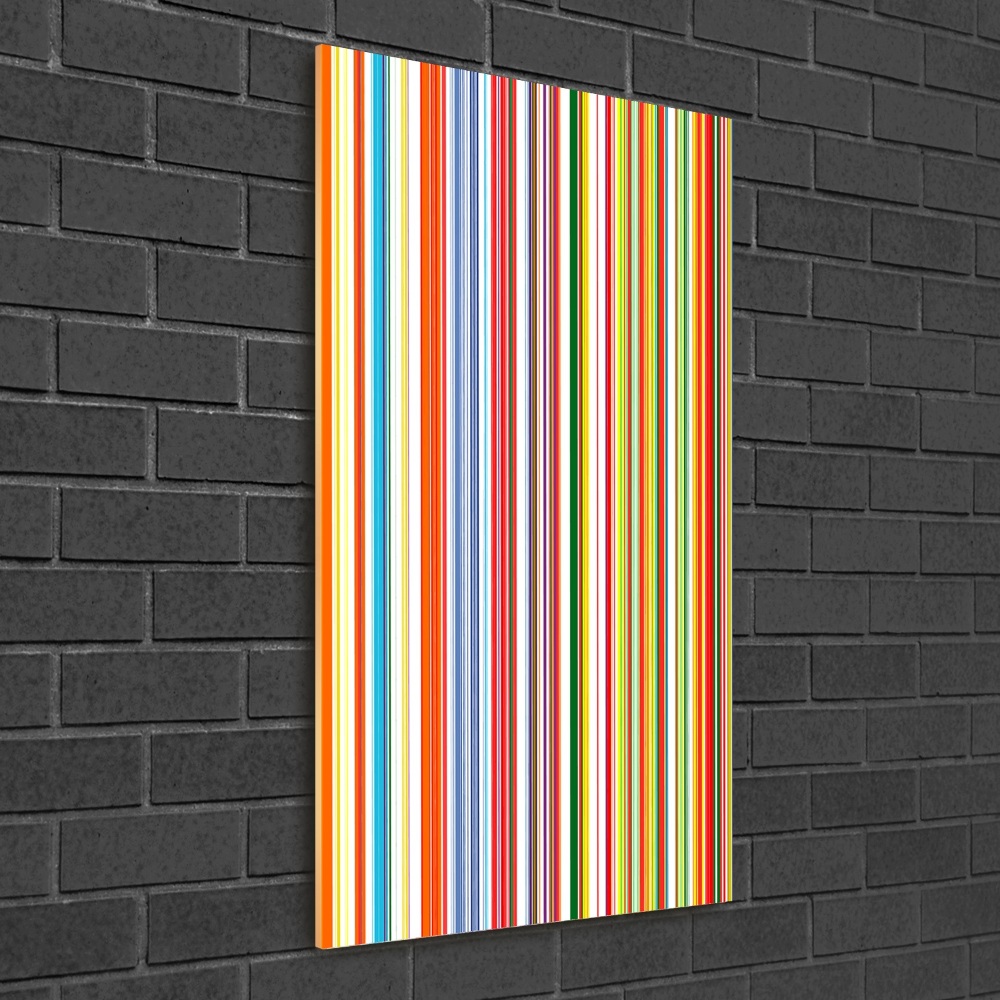 Print on acrylic glass Colorful stripes