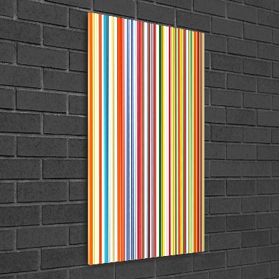 Print on acrylic glass Colorful stripes