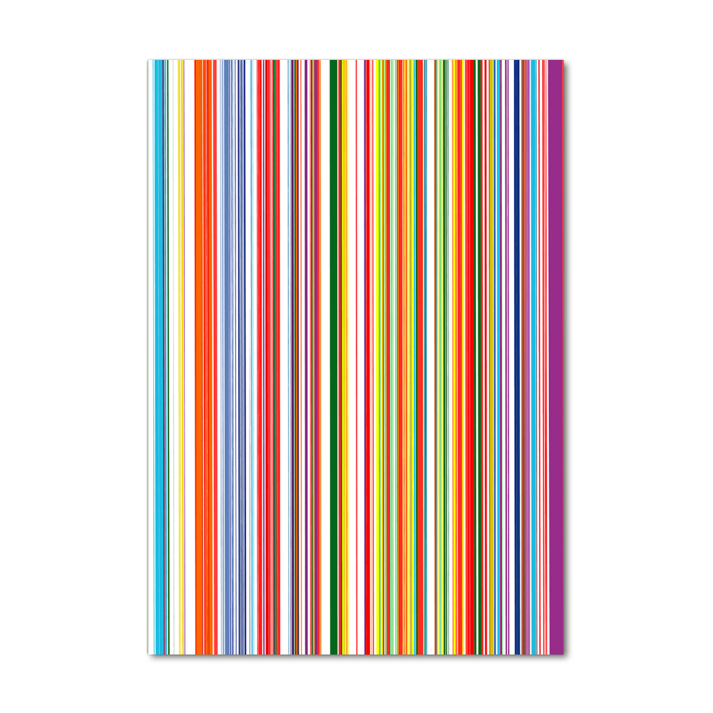 Print on acrylic glass Colorful stripes