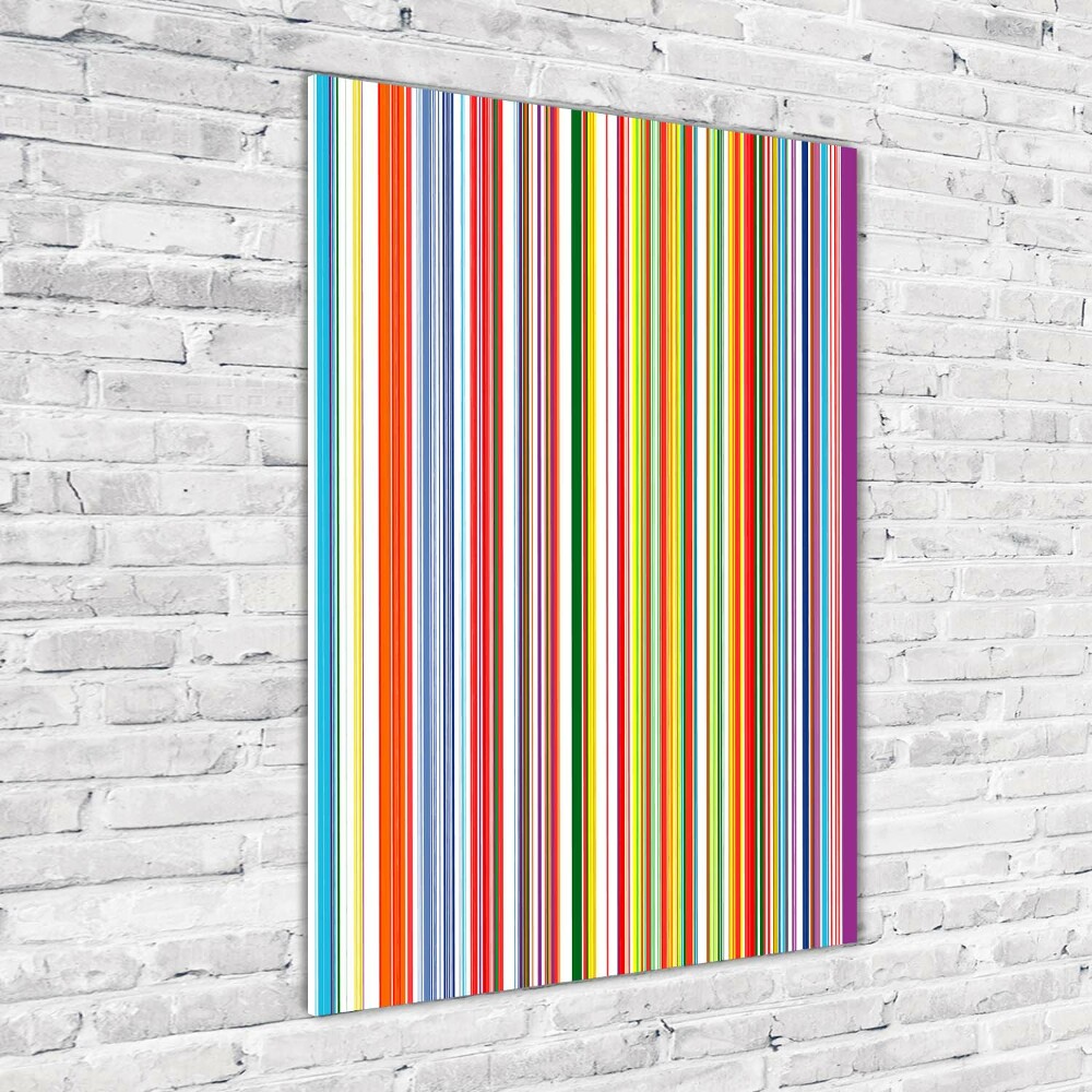 Print on acrylic glass Colorful stripes