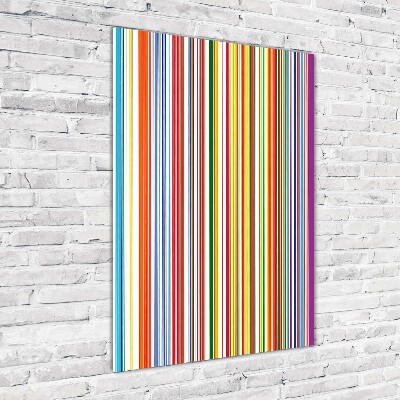 Print on acrylic glass Colorful stripes