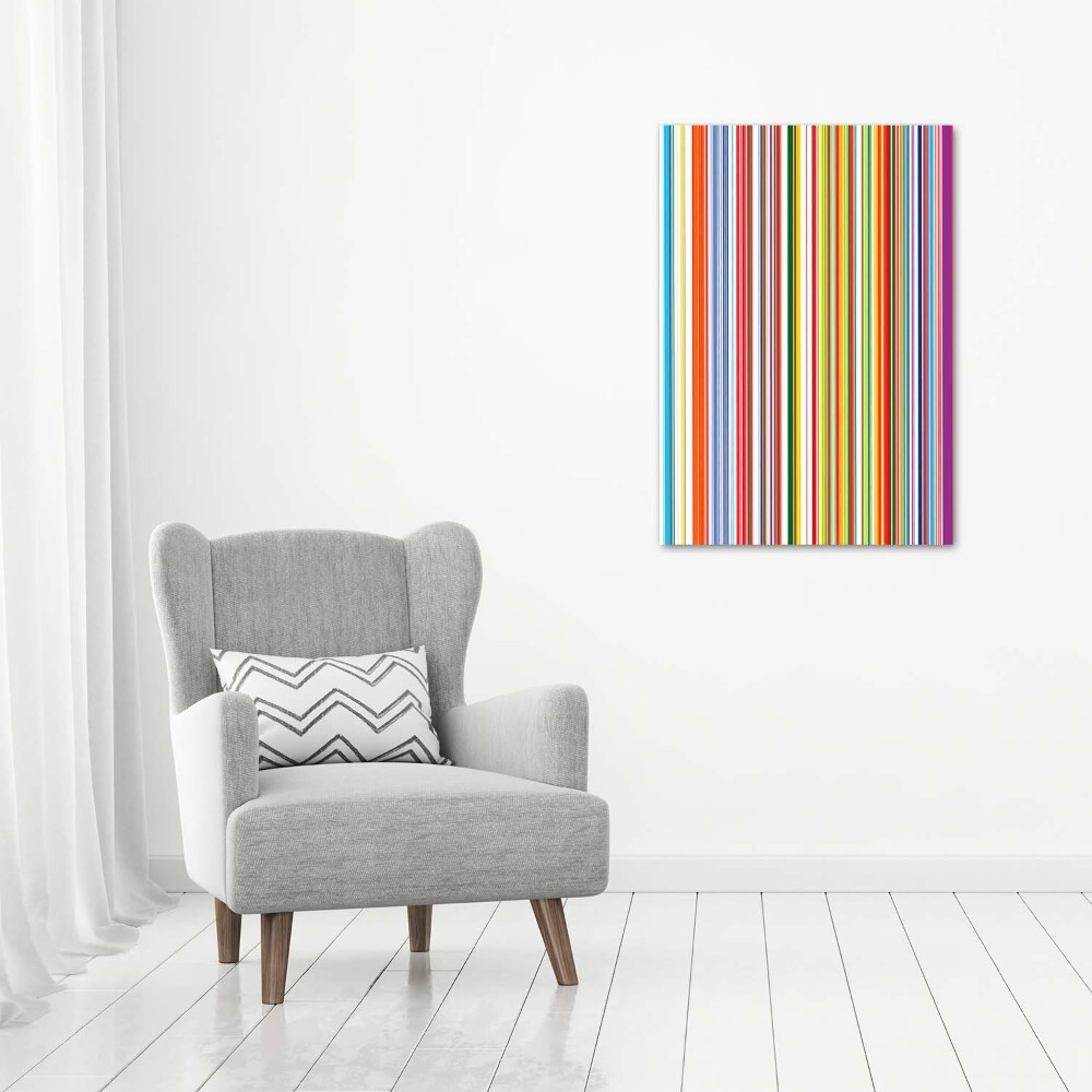 Print on acrylic glass Colorful stripes